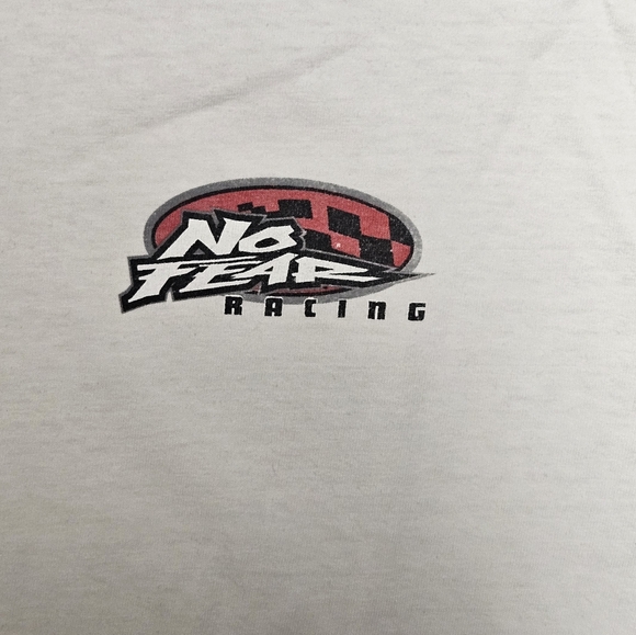 Vintage 90s No Fear Racing Chicken Cat Motocross T-Shirt XL Grunge Skate - Picture 4 of 15